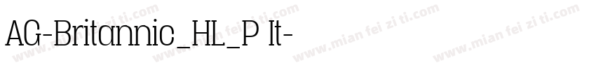 AG-Britannic_HL_P It字体转换